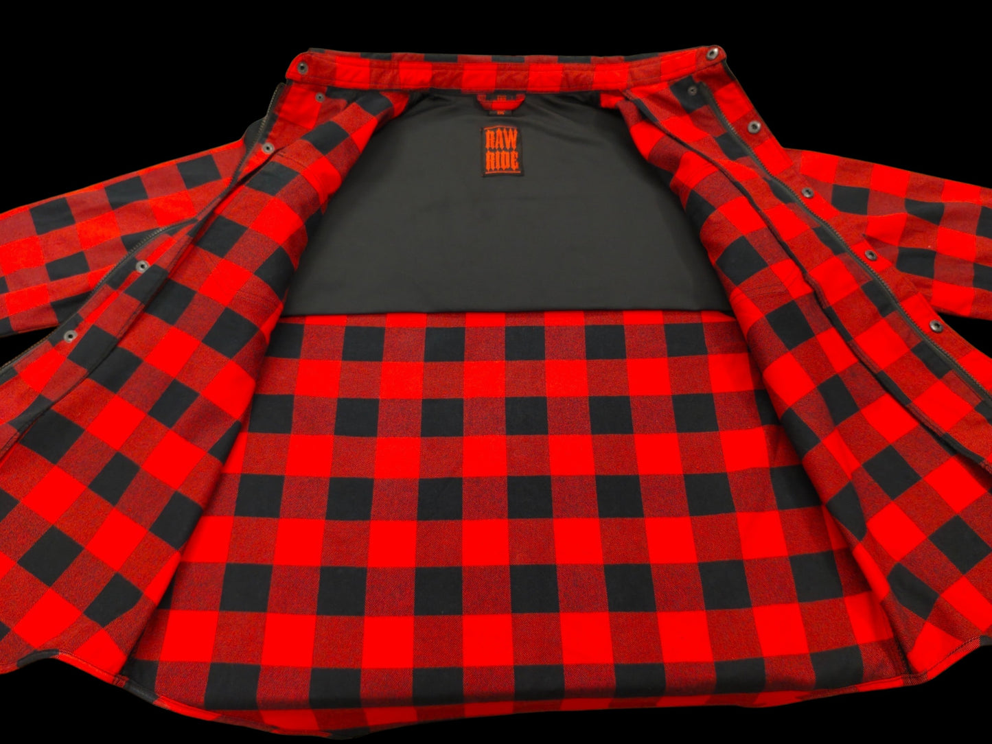 Chemise Casual Flannel Red & Black