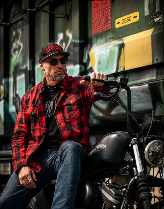Chemise Casual Flannel Red & Black