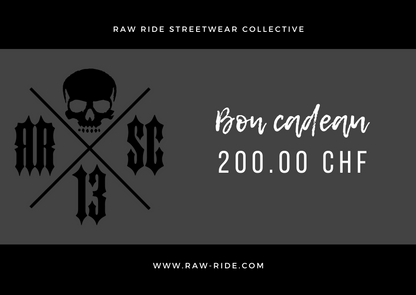 Carte Cadeau Raw-Ride