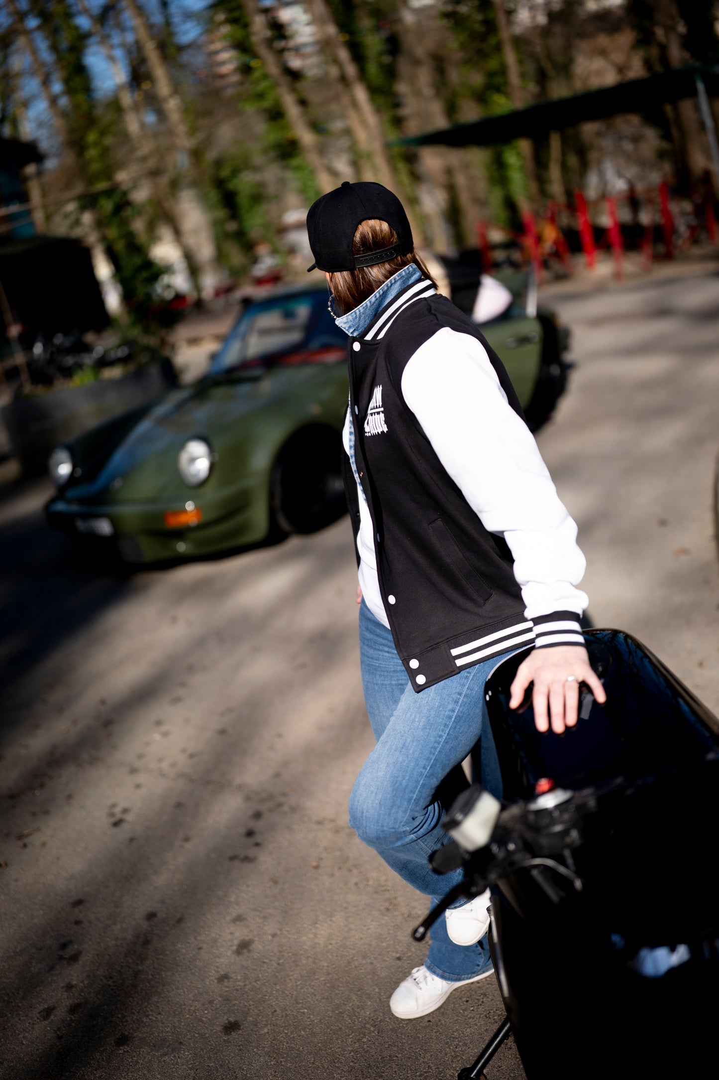 VESTE COLLEGIENNE RAW RIDE SKULL