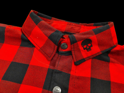 Chemise Casual Flannel Red & Black