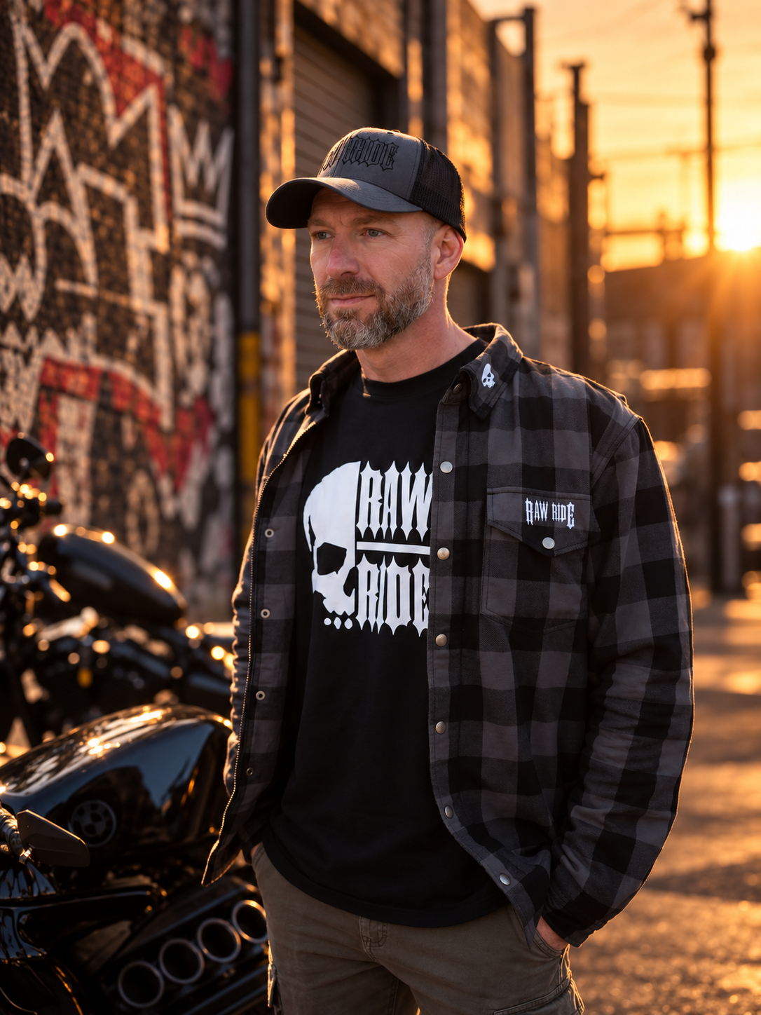 Chemise moto kevlar RAW ARMOR, protections CE AA - Raw Ride