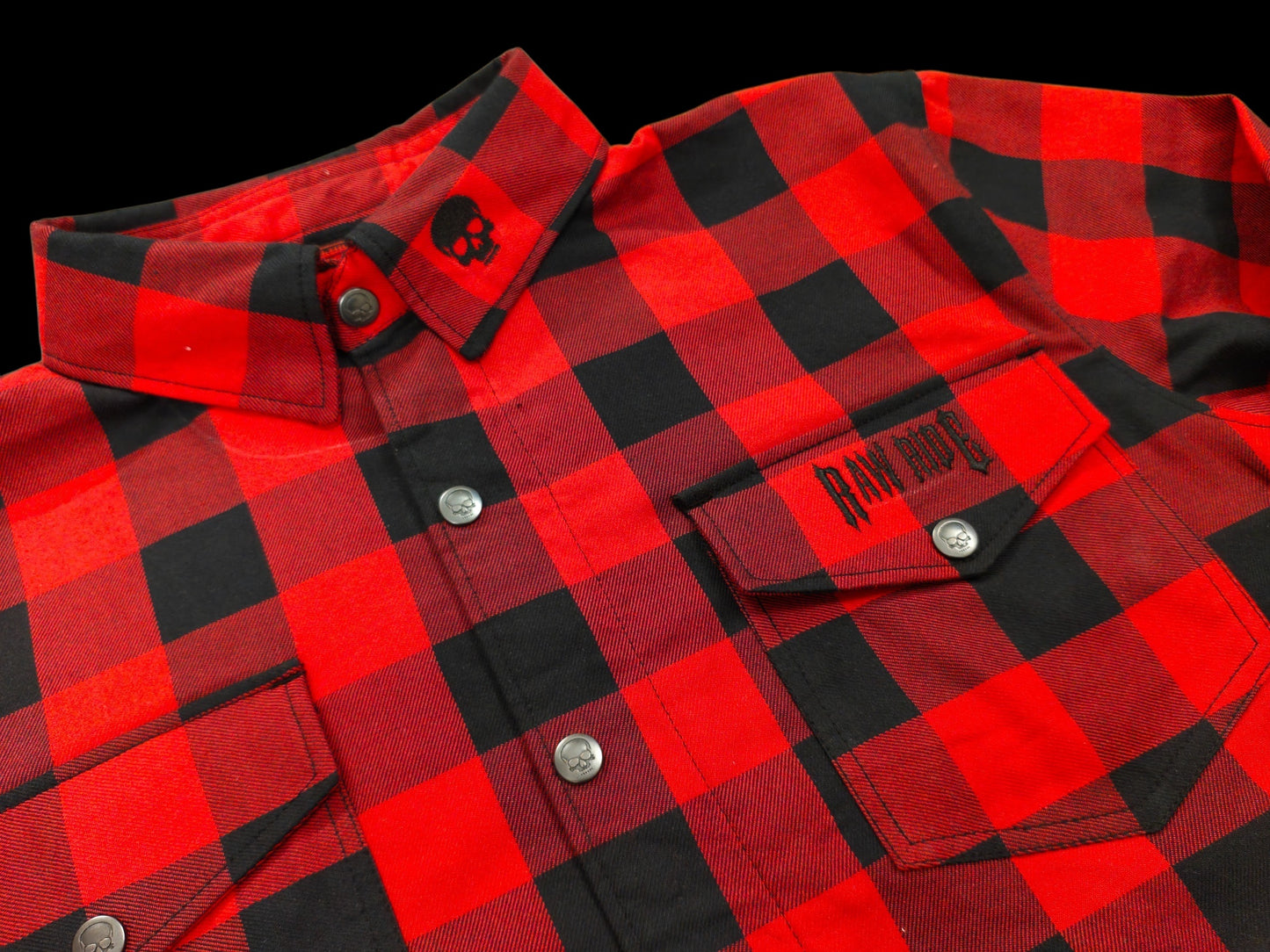 Chemise Casual Flannel Red & Black