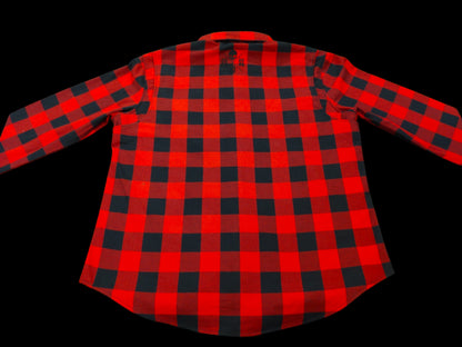 Chemise Casual Flannel Red & Black