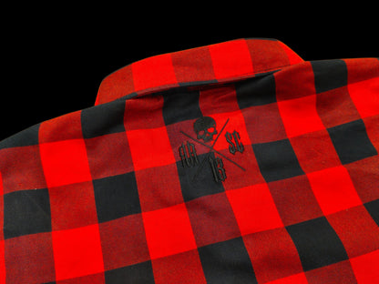 Chemise Casual Flannel Red & Black